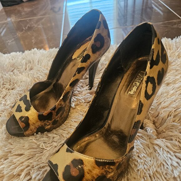 Leapord open toes heels - Picture 3 of 6